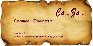Csomay Zsanett névjegykártya